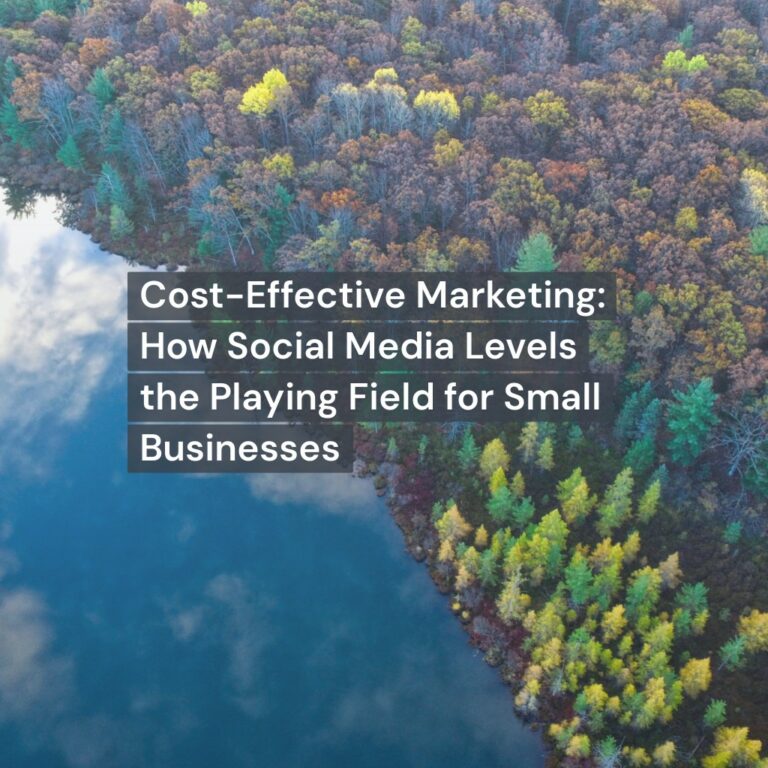 Cost-Effective Marketing: How Social Media Levels the Playing Field for Small Businesses